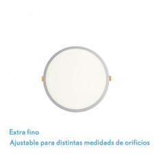 Downlight 8w 4000k Blanco Lejania 1x12x12 Cm 760lm Empotrar Corte Ajustable 5-10,5d
