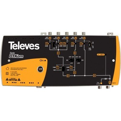 Central TV 5E/1S FM-BIII-21/36-38/48 DTKom LTE700 TELEVES