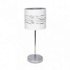 Sobremesa Niebla 1xe14 Cromo/blanco-plata 43x17x17 Cm