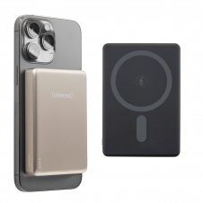 Intenso Batería Externa Magnética MW10000 10000 mAh ? Compatible con MagSafe, Carga Inalámbrica 15W, USB-C PD 20W, Para iPhone y Android ? Prob