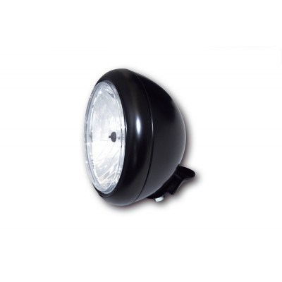 SHIN YO 7-inch HD-STYLE headlight clear glass (prism reflector) glossy black 223-177