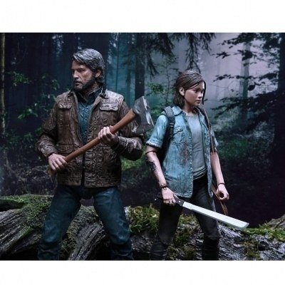 Joel & ellie set 2 figuras 18 cm the last of us 2 fig 18 cm scale action figure