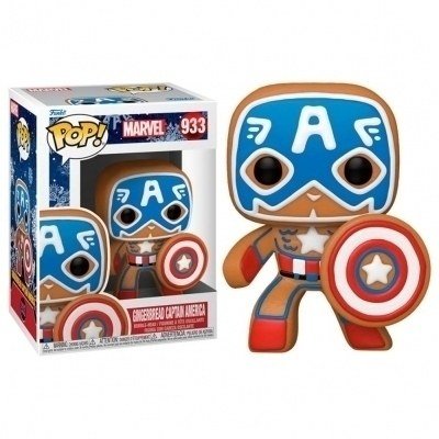 Funko pop marvel navidad galleta jengibre capitan america 50657