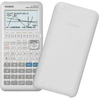 Casio FX-9860GIII Calculadora Cientifica Grafica - Pantalla de 8 Lineas - Graficas Simultaneas de Distintas Funciones - Calculo Financiero Avanzado - Alimentacion con Pilas
