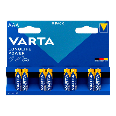 Pila alkalina longlife power aaa - lr03 (blister 8 uds) ø10,5x44,5mm
