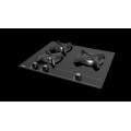 Placa de gas natural Teka GBC 63010 KBN, 3 zonas, Cristal Gas, 6250W, vidrio templado, ref. 112580002, cristal negro - imagen 5