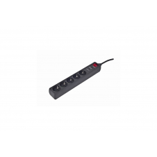 EnerGenie SPG5-C-15 limitador de tensión Negro 5 salidas AC 250 V 4,5 m