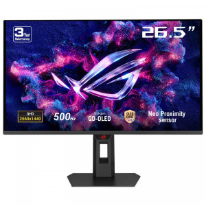ROG Strix OLED XG27AQDPG pantalla para PC 67,3 cm (26.5) 2560 x 1440 Pixeles Wide Quad HD QD-OLED Negro