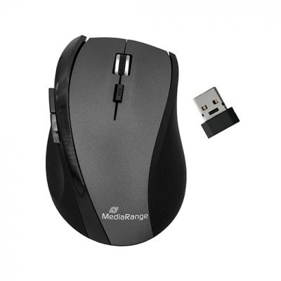 RATON OPTICO MEDIARANGE MROS203 WIRELESS BK-GREY