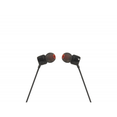 Auriculares Intrauditivos JBL T110/ con Micrófono/ Jack 3.5/ Negro