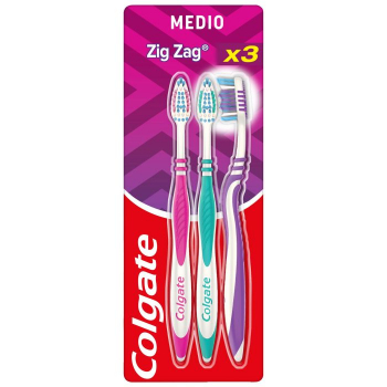 Cepillo Dental Colgate ZigZag Pack 3