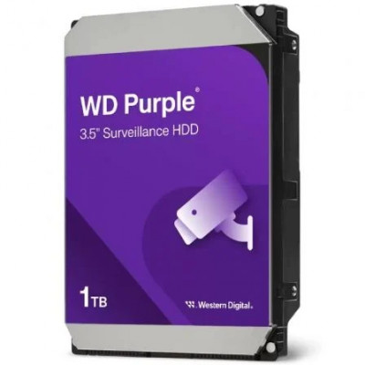 Disco Duro Western Digital WD Purple Surveillance 1TB/ 3.5/ SATA III/ 64MB