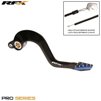 Pedal de freno trasero RFX Pro ST (anodizado duro negro/azul) - Yamaha YZ125/250 FXRB4040199BU