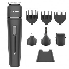 Afeitadora corporal - Taurus HIPNOS COMPLETE, 3 velocidades, 7 en 1, Peine para la barba, cepillo de limpieza., 90 min, Gris – imagen 4