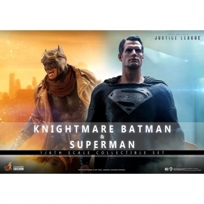 Set figuras hot toys television masterpiece series - zack snyder's justice league - knightmare batman and superman