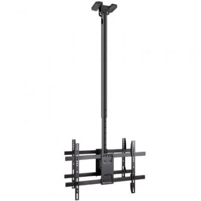 Soporte de Techo Giratorio/ Inclinable/ Nivelable TooQ LPCE2286TSLI-XL-B para 2 TV de 43-86/ hasta 100kg