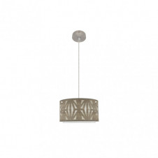 Colgante Katerina 1xe27 Niquel/madera Gris Regx30x30 cm
