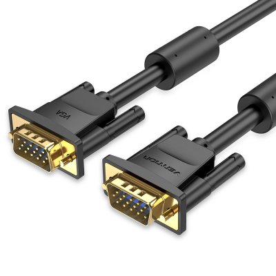 Cable SVGA DAEBG/ VGA Macho - VGA Macho/ 1.5m/ Negro