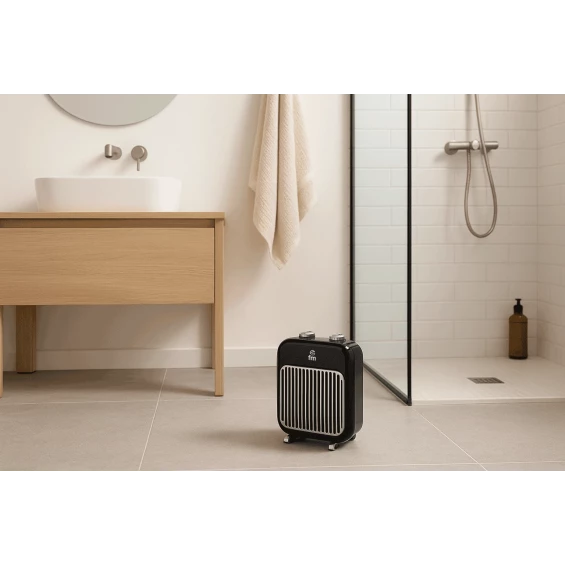 Termoventilador FM TR-2000, 2.000 W, negro - imagen 2