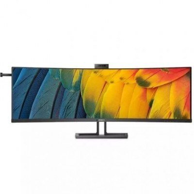 Monitor Profesional Curvo Philips 45B1U6900CH 44.5/ Dual QHD/ Webcam/ Multimedia/ Negro