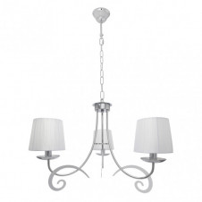 Lampara Luxor 3xe14 Cromo Pant. Blanca Regx58x58 Cm