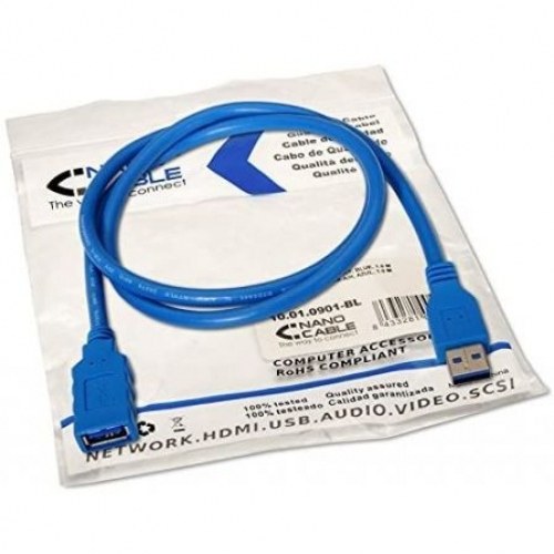 Cable alargador usb 3.2 nanocable 10.01.4402