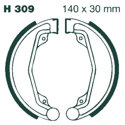 Zapatas de freno estándar EBC H309