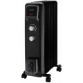 Radiador de aceite Jata JCRA2392, 2.000 W, 9 elementos, 3 potencias, termostato regulable, negro - imagen 2