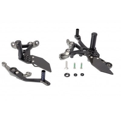 Estriberas retrasadas Gilles Tooling FXR, negro FXR-BM05-B