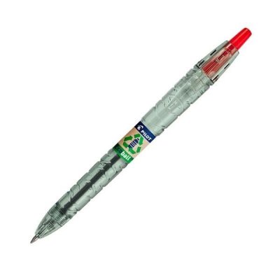 PILOT boligrafo retractil ECOBall tinta aceite trazo 0,4mm rojo