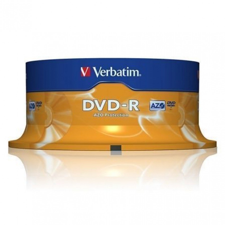 DVD-R Verbatim Advanced AZO 16X/ TarrinA25uds