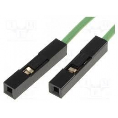 Cable Conexion PIN Hembra ARDUINO 2,5cm Verde (10uds.) Dupont