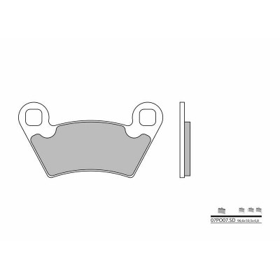 Pastillas de freno sinterizadas Brembo 07PO07SD 07PO07SD