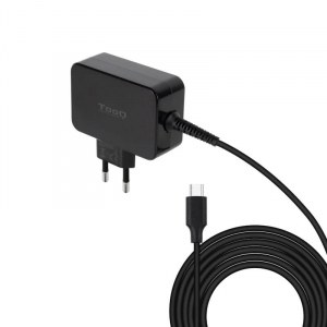 Tooq Cargador portatil GAN USB-C PD 65W negro