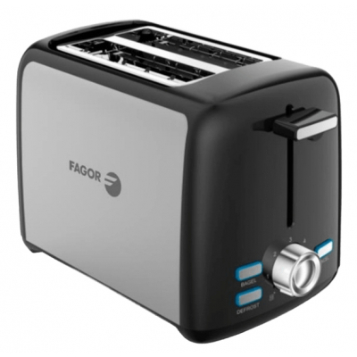 ToastPro 7 2 rebanada(s) 800 W Negro, Acero inoxidable