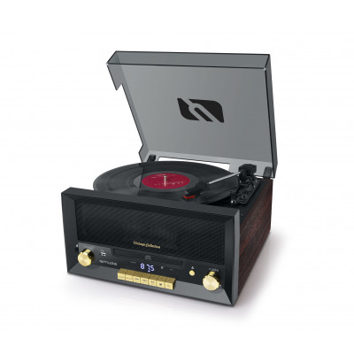 MT112W tocadisco Tocadiscos de tracción por correa Marrón Automático