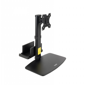TooQ SOPORTE MESA PANT.GIRA INCLI+MINI CPU,17-27,NEGRO