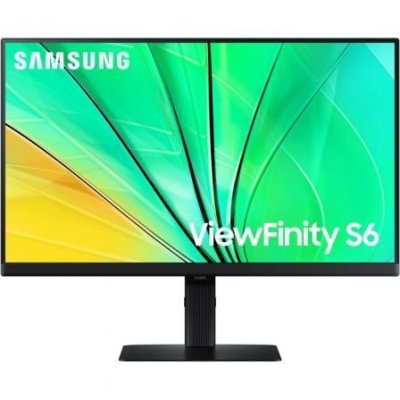 Monitor Profesional Samsung ViewFinity S6 S24D600EAU 24/ QHD/ Regulable en Altura/ Negro