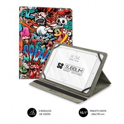 FUNDA TABLET SUBBLIM TRENDY CASE GRAFFITI 10,1