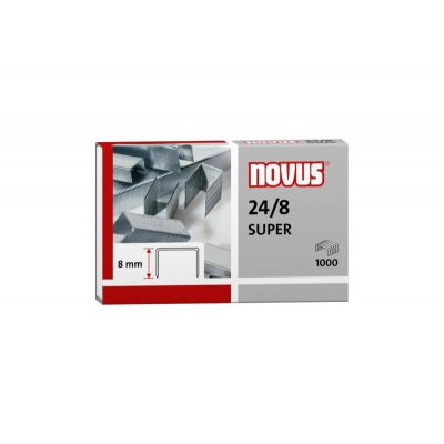 Novus 24/8 Super Caja de 1000 Grapas 24/8 Galvanizadas
