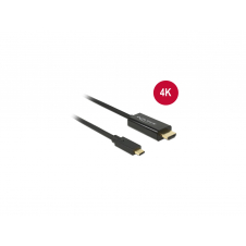 Delock 85258 Adaptador de cable video usb tipo-c macho a hdmi macho 1m negro