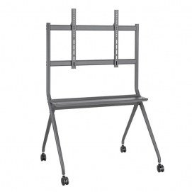 Soporte de suelo orientable Ewent EW1542, con ruedas, para pantallas de 50 pulgadas a 86 pulgadas
