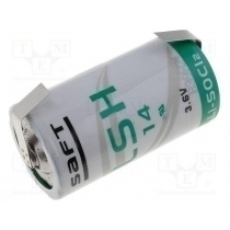 SL-550 pila litio 3,6V 1/2 AA con pines para circuito impreso (PCB