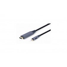Gembird CC-USB3C-HDMI-01-6 adaptador de cable de v?deo 1,8 m USB Tipo C HDMI tipo A (Estándar) Negro, Gris