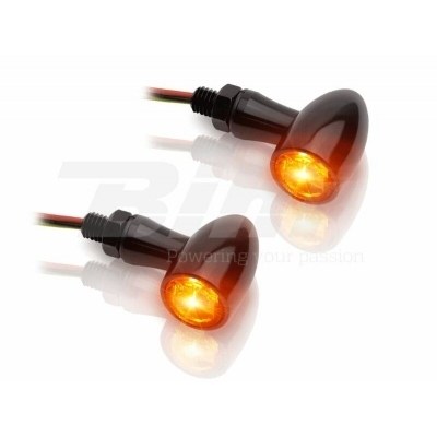 V PARTS Aluminium LED Indicator Set Clear Universal ST-01262-2LED