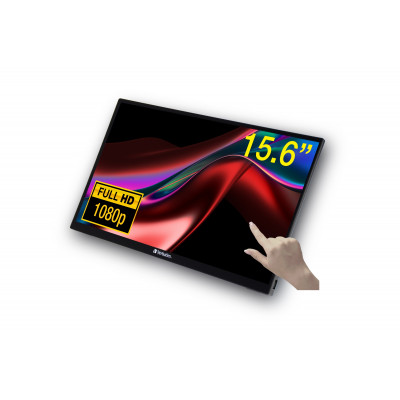 49592 pantalla para PC 39,6 cm (15.6) 1920 x 1080 Pixeles Full HD LCD Pantalla táctil Negro