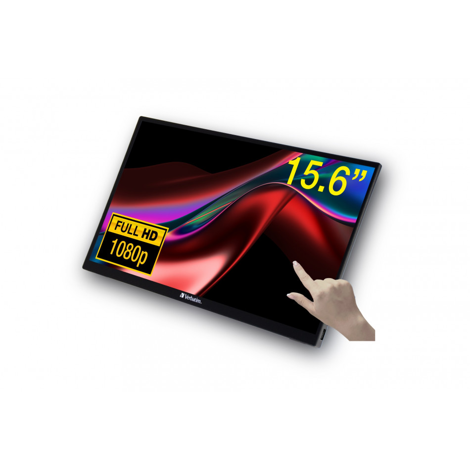 49592 pantalla para PC 39,6 cm (15.6") 1920 x 1080 Pixeles Full HD LCD Pantalla táctil Negro