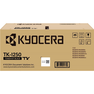 Kyocera TK1250 Negro Cartucho de Toner Original - 1T0C3H0NL0