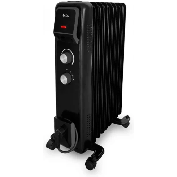 Radiador de aceite Jata JCRA2392, 2.000 W, 9 elementos, 3 potencias, termostato regulable, negro