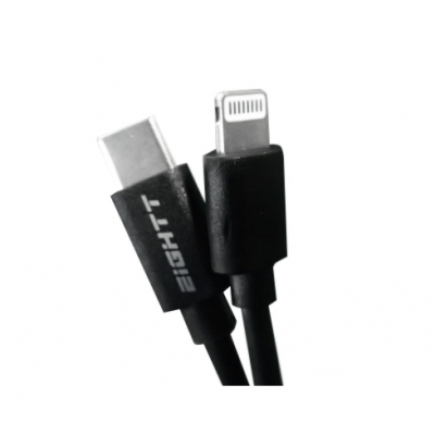 ECT-6B cable de conector Lightning 1 m Negro